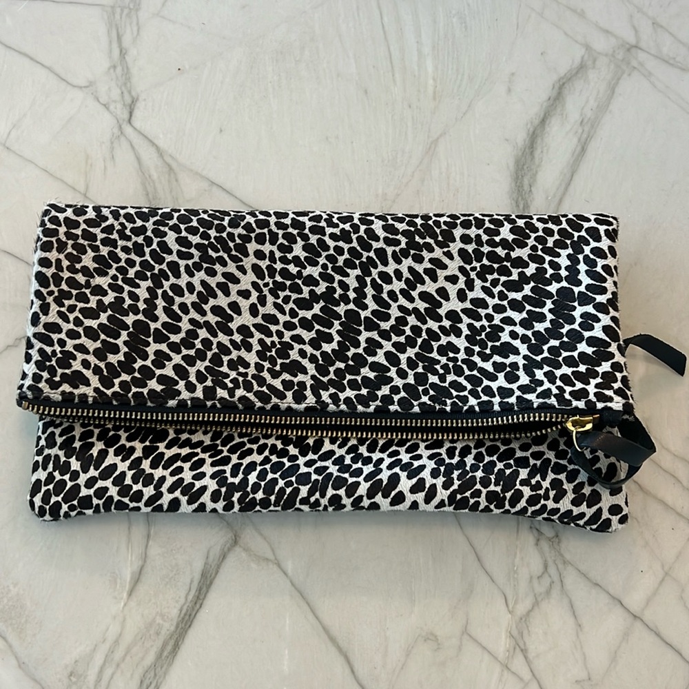 Oliveve Clutch Faux Fur calf print